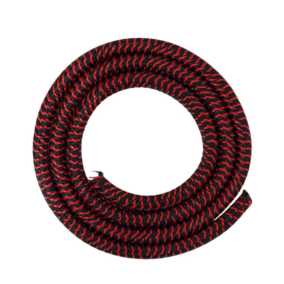 Cubre Cable CJ Racing Rojo y Negro 1 Metro